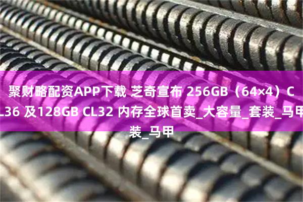 聚财略配资APP下载 芝奇宣布 256GB（64×4）CL36 及128GB CL32 内存全球首卖_大容量_套装_马甲