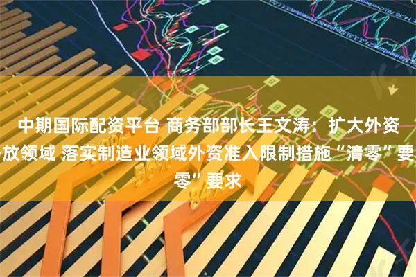 中期国际配资平台 商务部部长王文涛：扩大外资开放领域 落实制造业领域外资准入限制措施“清零”要求