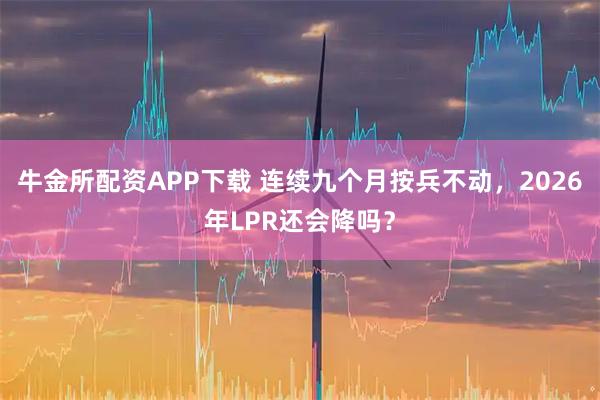 牛金所配资APP下载 连续九个月按兵不动，2026年LPR还会降吗？